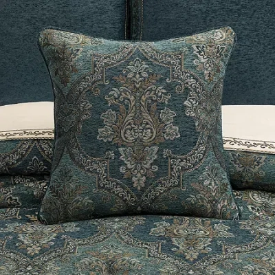 Queen Street Nadine Square Throw Pillow In Blue