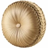 Queen Street Neopolitano Tufted Round Throw Pillow In Yellow