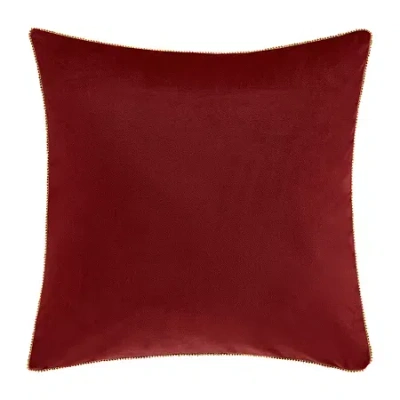 Queen Street Nicholas Square Throw Pillow In Red