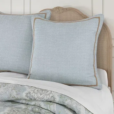 Queen Street Pasadena Reversible Euro Sham In Blue