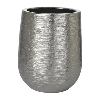 Queen Street Priscilla Trash Can In Silver