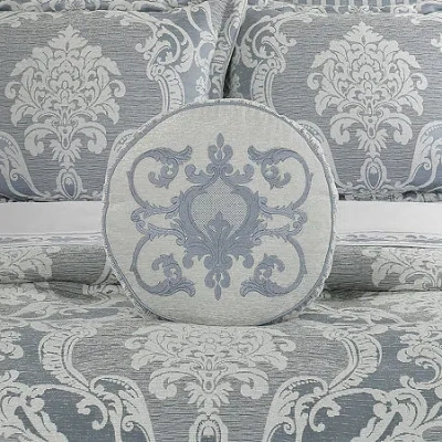 Queen Street Quincy 1 Pair Round Throw Pillow In Blue