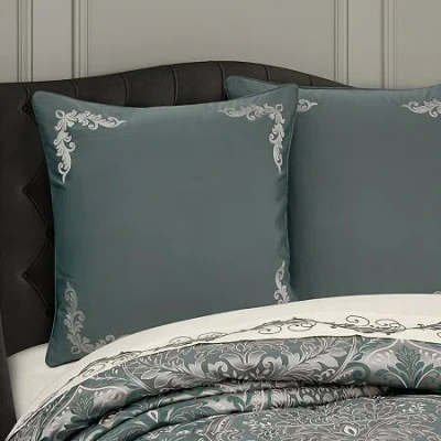 Queen Street Renee Reversible Euro Sham In Gray