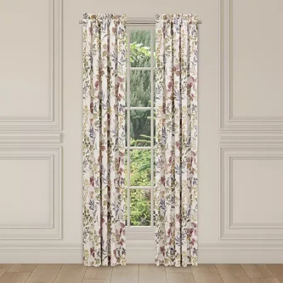 Queen Street Ridgewood Rod Pocket Blackout Set Of 2 Curtain Panel In Pink