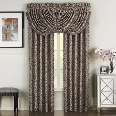 Queen Street Rod Pocket Light-filtering Set Of 2 Curtain Panel In Brown