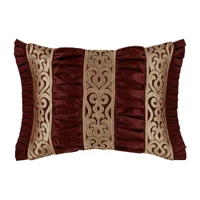 Queen Street Roman Rectangular Throw Pillow In Red