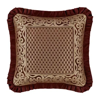 Queen Street Roman Square Throw Pillow In Red