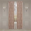 Queen Street Rosalita Rod Pocket Energy Saving Light-filtering Set Of 2 Curtain Panel In Sand