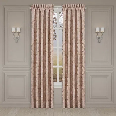 Queen Street Rosalita Rod Pocket Energy Saving Light-filtering Set Of 2 Curtain Panel In Sand