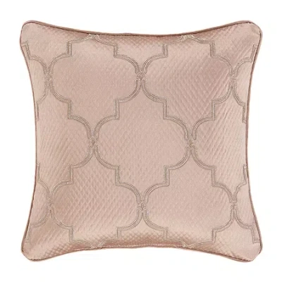 Queen Street Rosalita Square Throw Pillow In Pink