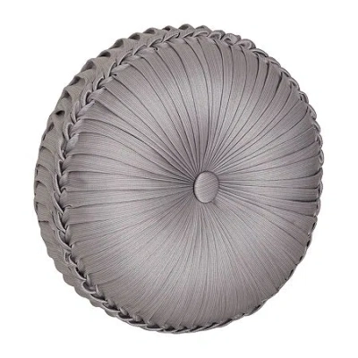 Queen Street Round Throw Pillow In Purple