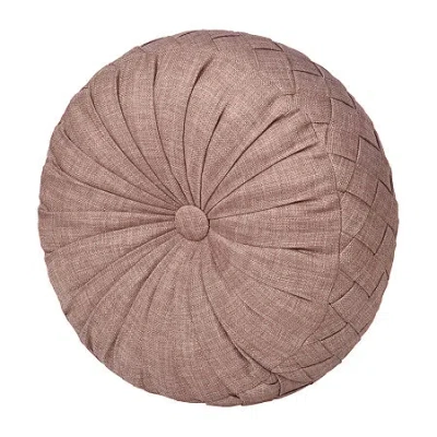 Queen Street Safia Round Throw Pillow In Pink