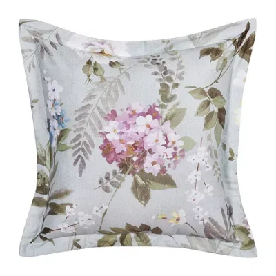 Queen Street Sakura Square Throw Pillow In Green