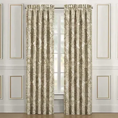 Queen Street Sandy Rod Pocket Light-filtering Set Of 2 Curtain Panel