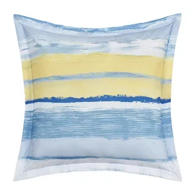 Queen Street Seaside Square Throw Pillow In Blue
