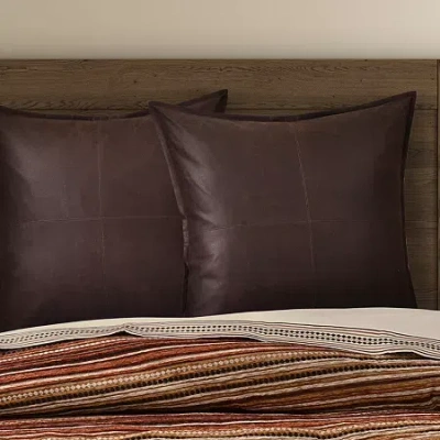 Queen Street Solstice Reversible Euro Sham In Brown
