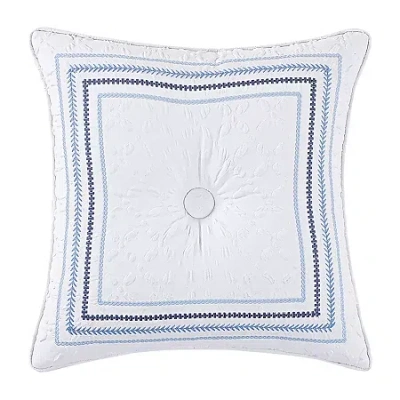 Queen Street Square Throw Pillow In Blue