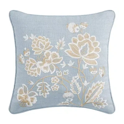 Queen Street Square Throw Pillow In Blue
