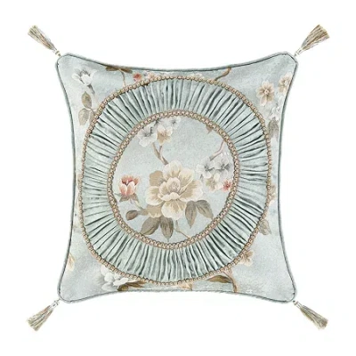 Queen Street Square Throw Pillow In Green