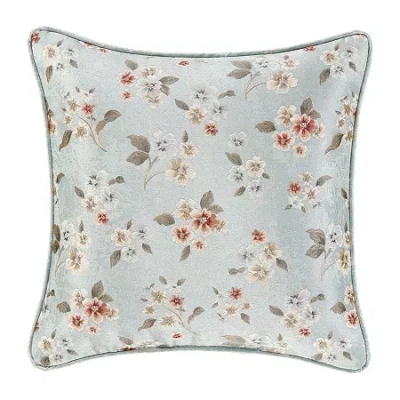 Queen Street Square Throw Pillow In Green