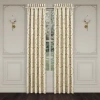 Queen Street Sympatica Rod Pocket Energy Saving Light-filtering Set Of 2 Curtain Panel In Sand