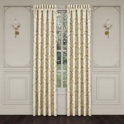 Queen Street Sympatica Rod Pocket Energy Saving Light-filtering Set Of 2 Curtain Panel In Sand