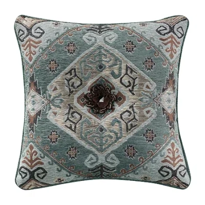 Queen Street Tiberius Square Throw Pillow In Blue