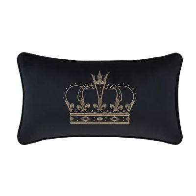 Queen Street Toulhouse Crown Rectangular Throw Pillow In Blue