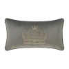 Queen Street Toulhouse Crown Rectangular Throw Pillow In Gray