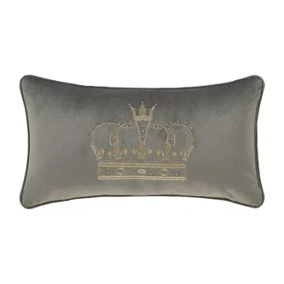 Queen Street Toulhouse Crown Rectangular Throw Pillow In Gray