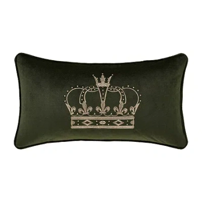 Queen Street Toulhouse Crown Rectangular Throw Pillow In Green