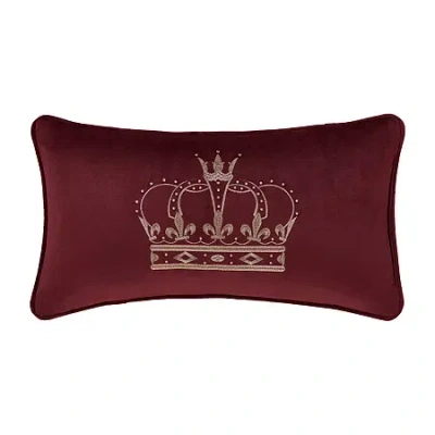 Queen Street Toulhouse Crown Rectangular Throw Pillow In Red