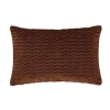 Queen Street Toulhouse Ripple Throw Pillow Cover In Brown