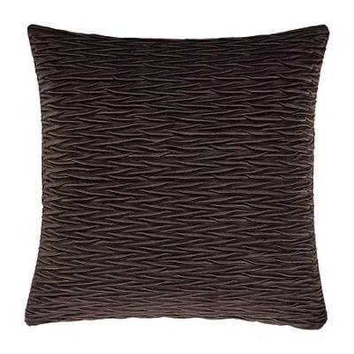 Queen Street Toulhouse Ripple Throw Pillow Cover In Brown