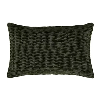 Queen Street Toulhouse Ripple Throw Pillow Cover In Green