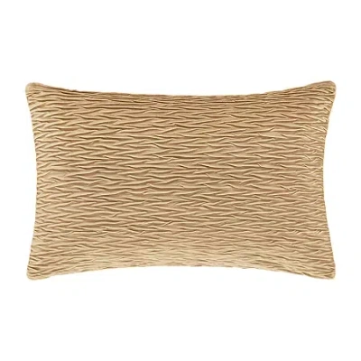 Queen Street Toulhouse Ripple Throw Pillow Cover In Yellow