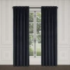 Queen Street Toulhouse Rod Pocket Energy Saving Light-filtering Single Curtain Panel In Blue