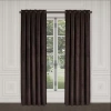 Queen Street Toulhouse Rod Pocket Energy Saving Light-filtering Single Curtain Panel In Brown