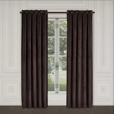 Queen Street Toulhouse Rod Pocket Energy Saving Light-filtering Single Curtain Panel In Brown