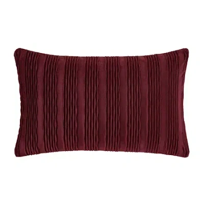Queen Street Toulhouse Wave Throw Pillow Cover In Red
