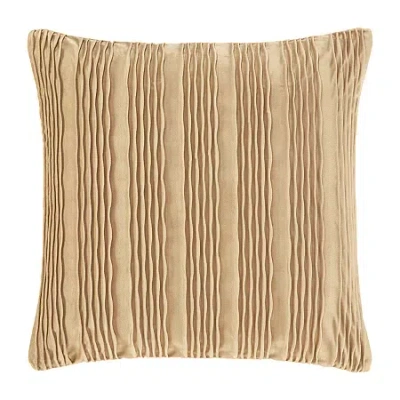 Queen Street Toulhouse Wave Throw Pillow Cover In Yellow