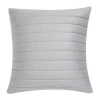Queen Street Valletta Square Throw Pillow In Silver