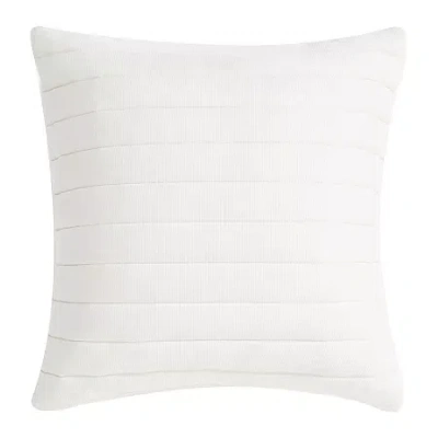 Queen Street Valletta Square Throw Pillow In White