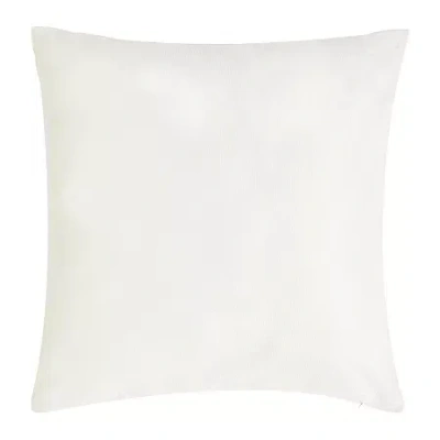 Queen Street Valletta Square Throw Pillow In White