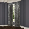Queen Street Viccorino Rod Pocket Energy Saving Light-filtering Set Of 2 Curtain Panel In Silver