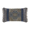 Queen Street Wallace Blue Rectangular Throw Pillow In Blue