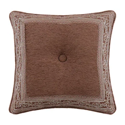 Queen Street Wallace Square Throw Pillows In Brown