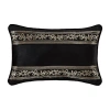 Queen Street Willow Rectangular Throw Pillow In Black