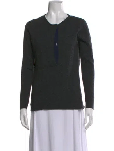 Pre-owned Queene And Belle Cashmere Crew Neck Sweater In Gray