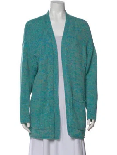 Pre-owned Queene And Belle Cashmere Open Front Sweater In Multi